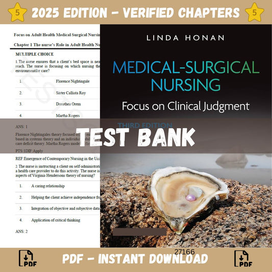 Test Bank – Medical-Surgical Nursing Focus on Clinical Judgment, 3rd Edition (Linda, 2024)-ExamThrive