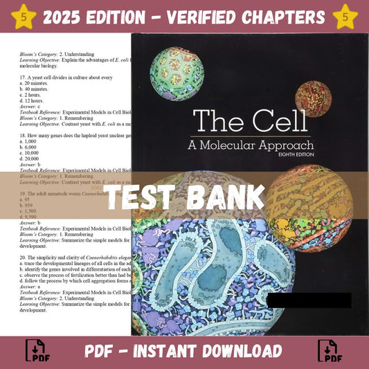 Test Bank – The Cell A Molecular Approach, 8th Edition (Cooper, 2019)-ExamThrive