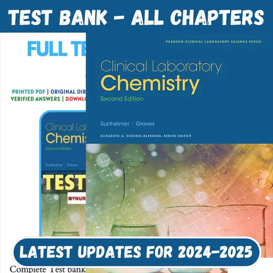 Test Bank for Clinical Laboratory Chemistry 2nd Edition by Robert Sunheimer-ExamThrive